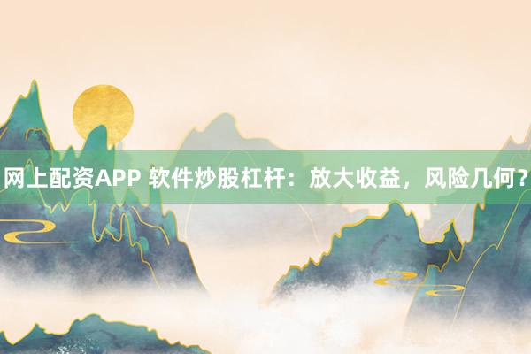 网上配资APP 软件炒股杠杆：放大收益，风险几何？